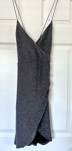 Style -1 Forever 21 Silver Size 4 Casual Backless Jersey Cocktail Dress on Queenly