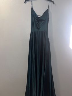 Style -1 Windsor Green Size 14 Appearance Emerald Plus Size Backless A-line Dress on Queenly
