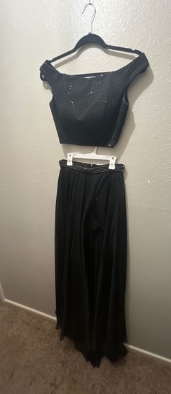 Style -1 Sherri Hill Black Size 6 Floor Length Straight Dress on Queenly
