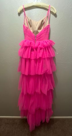 Style -1 Ashley Lauren Pink Size 2 Floor Length Black Tie Prom Barbiecore Straight Dress on Queenly