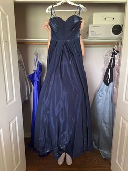 Style -1 Blue Size 8 Ball gown on Queenly