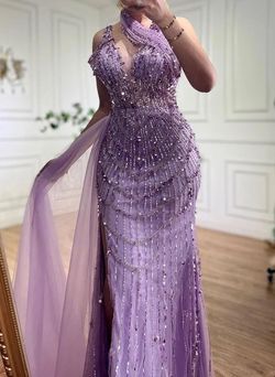 Style -1 Purple Size 8 Side slit Dress on Queenly