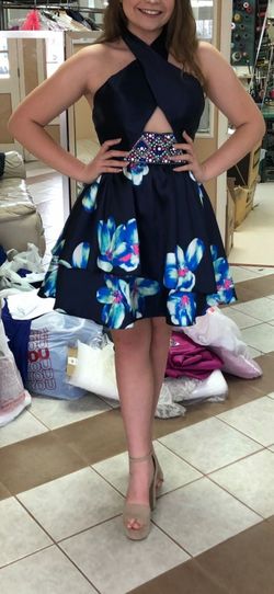 Rachel Allan Multicolor Size 12 Mini A-line Dress on Queenly