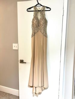 Style -1 Nude Size 6 Side slit Dress on Queenly