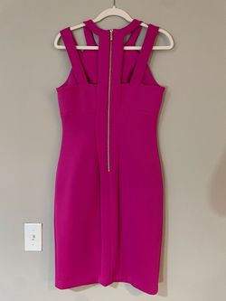 Style -1 Calvin Klein Pink Size 8 Midi Interview Cocktail Dress on Queenly
