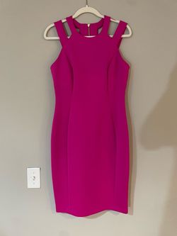 Style -1 Calvin Klein Pink Size 8 Sunday Midi Cocktail Dress on Queenly