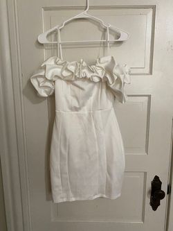 Style -1 Windsor White Size 4 Mini Sorority Rush Cocktail Dress on Queenly