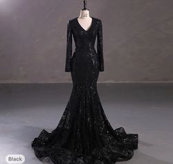 Style -1 Black Size 12 Mermaid Dress on Queenly