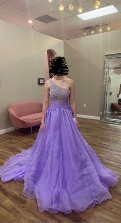 Style -1 Ashley Lauren Light Purple Size 0 Lavender Pageant Quinceanera Ball gown on Queenly
