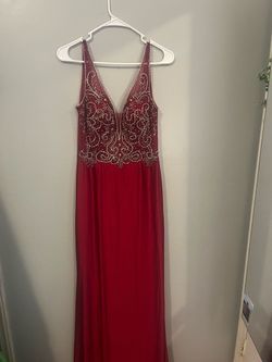 Style -1 Rosmore Red Size 8 Pageant Floor Length Mermaid Dress on Queenly