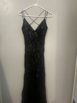Style -1 Windsor Black Size 8 Pageant Floor Length Mermaid Dress on Queenly