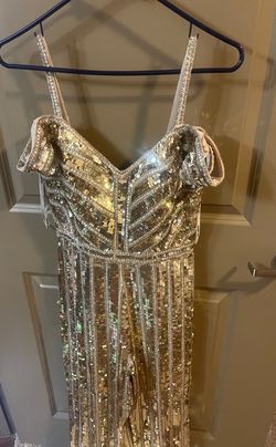 Style -1 Gold Size 8 Jumpsuit Dress on Queenly