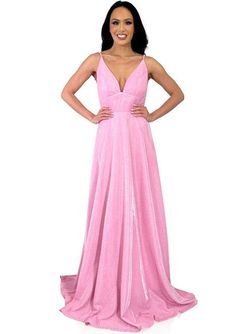 Style 8291 Marc Defang Pink Size 4 8291 V Neck Black Tie Straight Dress on Queenly