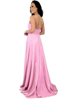 Style 8291 Marc Defang Pink Size 0 Black Tie V Neck Straight Dress on Queenly