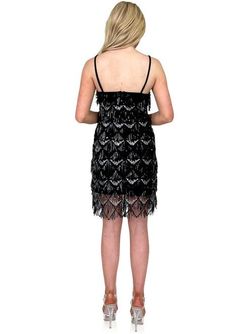 Style 8278 Marc Defang Black Size 4 Party Cocktail Dress on Queenly