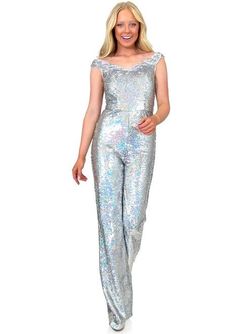 Style 8263 Marc Defang Blue Size 2 Pageant Jumpsuit Dress on Queenly