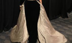 Jovani Black Size 14 70 Off One Shoulder Free Shipping Ball gown on Queenly