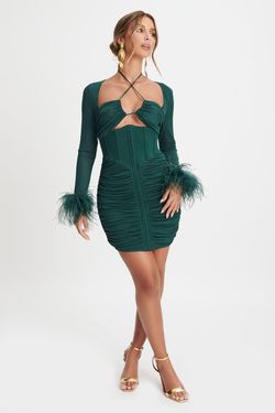 Style MAEVE Lavish Alice Green Size 4 Tall Height Mini Cocktail Dress on Queenly
