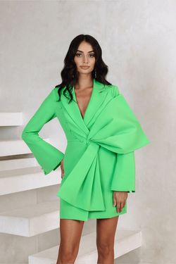 Style ROSALIE Lavish Alice Green Size 4 Polyester Blazer Cocktail Dress on Queenly