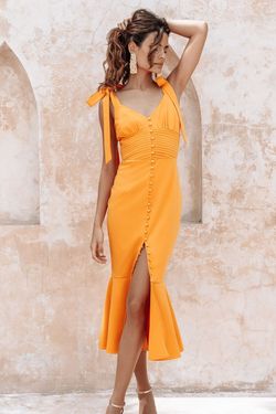 Lavish alice shop orange dress