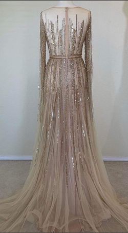 Gold Size 14 A-line Dress on Queenly