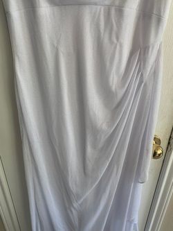 R&m Richards White Size 14 Medium Height Plus Size Wedding Guest A-line Dress on Queenly