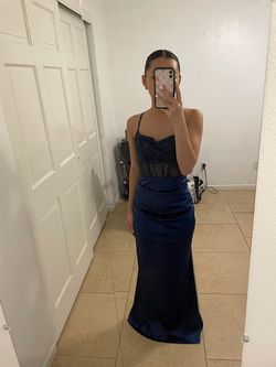 Windsor Blue Size 4 Prom Military 50 Off Straight Dress on Queenly