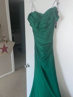 Jovani Green Size 4 Military Mermaid Dress on Queenly