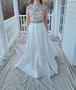 Dimitra Designs White Size 4 Cotillion 50 Off Ball gown on Queenly