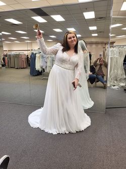 White Size 20 Straight Dress on Queenly