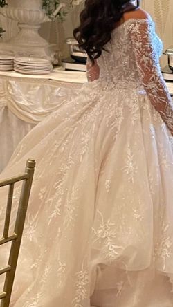 Style 1028 Mori Lee White Size 6 Custom Ball gown on Queenly