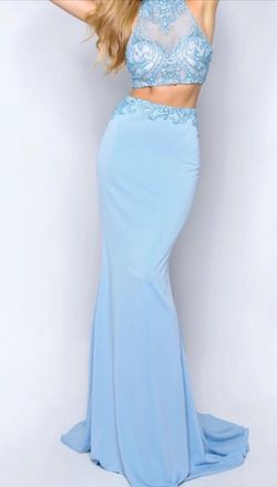 Lucci Lu Blue Size 8 50 Off Military Straight Dress on Queenly