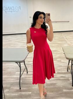 Calvin Klein Hot Pink Size 4 Wedding Guest High Neck Casual Cocktail Dress on Queenly