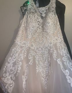 MoriLee Nude Size 24 50 Off Mori Lee Plus Size Train Dress on Queenly