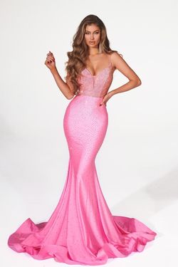Style PS22518 Portia and Scarlett Pink Size 6 Pageant Mermaid Dress on Queenly