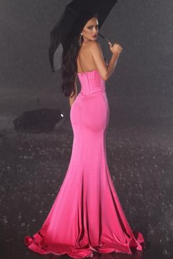 Style PS23423 Portia and Scarlett Pink Size 6 Sweetheart Tall Height Jewelled Side slit Dress on Queenly