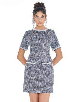 Style 4279 Ashley Lauren Black Size 6 Interview Graduation Pockets Cocktail Dress on Queenly