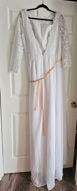 White Size 22 A-line Dress on Queenly