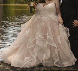 Nude Size 28 Ball gown on Queenly