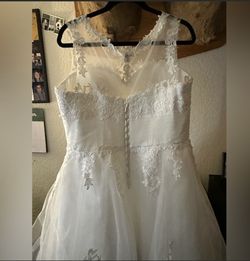 White Size 20 A-line Dress on Queenly
