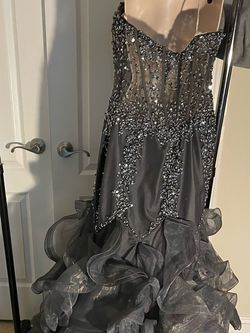 Jovani Gray Size 14 Mermaid Dress on Queenly