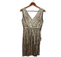Lulus Gold Size 8 Nightclub Cocktail Dress on Queenly