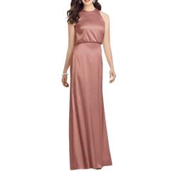 Dessy Collection Pink Size 16 Party A-line Dress on Queenly