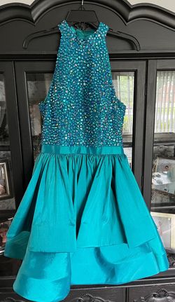 Sherri Hill Blue Size 10 Prom Homecoming Cocktail Dress on Queenly