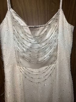 Alyce Paris White Size 6 Sorority Formal Wedding Free Shipping Straight Dress on Queenly