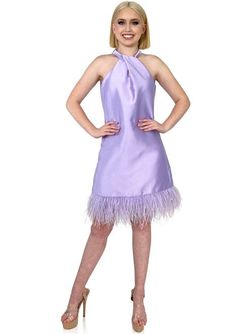 Style 8193 Marc Defang Purple Size 16 Tall Height Pageant Cocktail Dress on Queenly