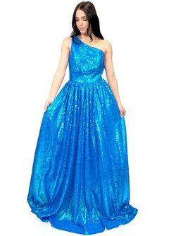 Style 8068 Marc Defang Blue Size 2 Prom Floor Length Pageant Ball gown on Queenly