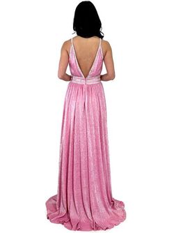 Style 8289 Marc Defang Pink Size 10 Black Tie Prom Floor Length Straight Dress on Queenly