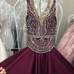Mac Duggal Pink Size 2 Plunge 50 Off Ball gown on Queenly