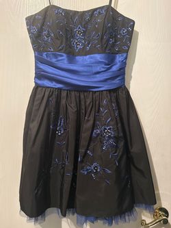 Morgan and Co Black Size 10 Appearance Homecoming Strapless Cocktail Dress on Queenly